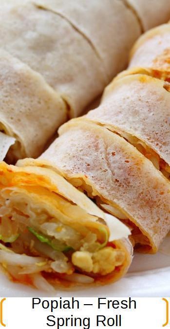 Popiah - fresh spring roll recipe